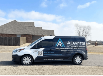 Midwest City-area Adams Appliance Repair service truck.